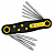 BS420981 складной набор ключей   TORX звездочка. (8шт) T9 - T40  BOSI от магазина РЭССИ